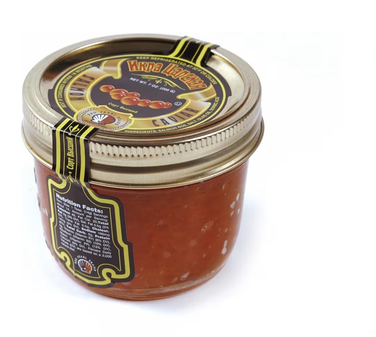 Tsar's Salmon (Red) Caviar 200 g (7 oz.) jar