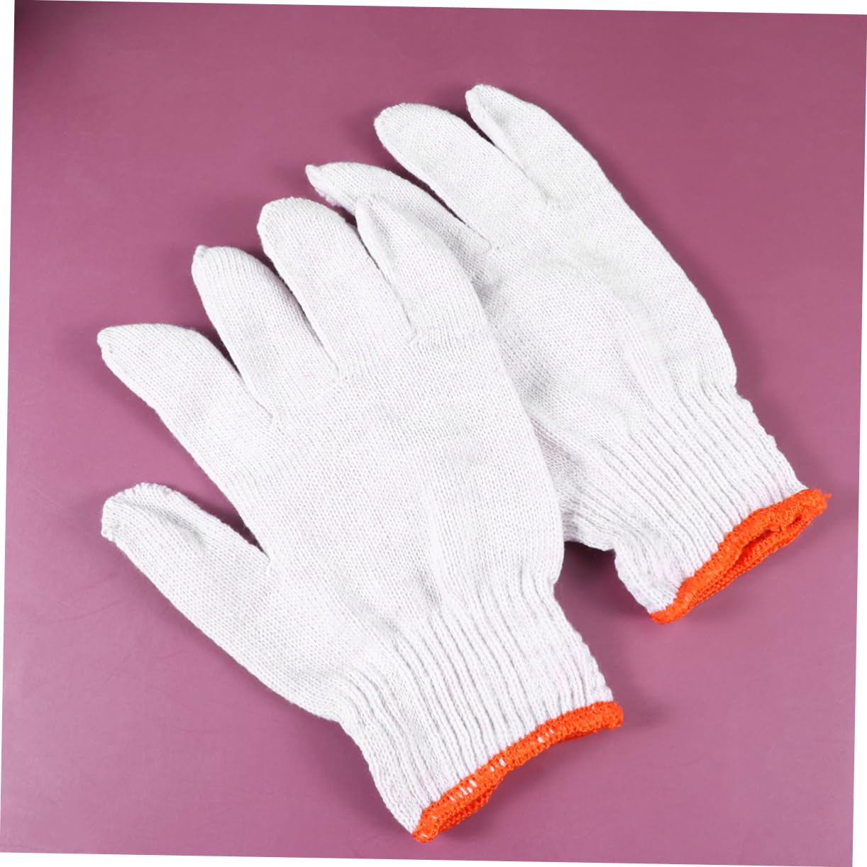 Moufles de Travail Antidérapants en Fil de Coton, Lot de 24 Paires