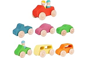 Montessori Wooden Car Toys for Toddlers and Babies
