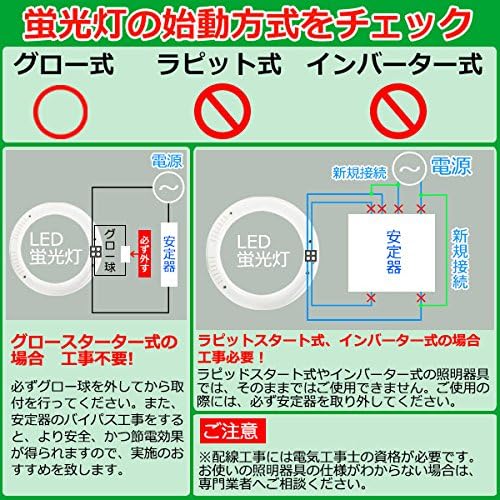 Amazon Co Jp Led蛍光灯 丸型 30w形 電球色 1000lm Led蛍光管 グロー式工事不要 ホーム キッチン