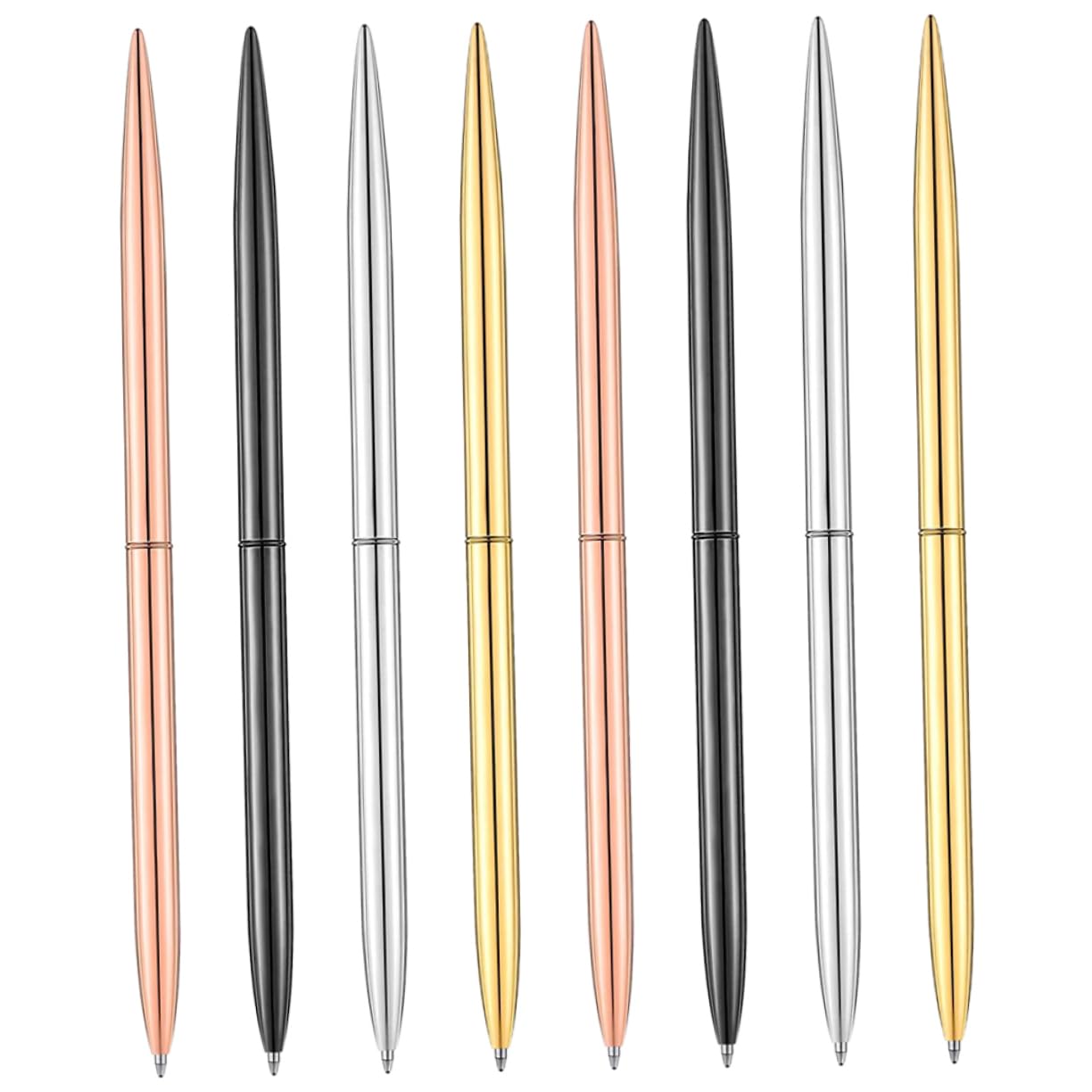 Housoutil 24 Pièces Placement de table en plastique étudiants signent des stylos Enclos stylos d'écriture portables exquis Fournitures de bureau