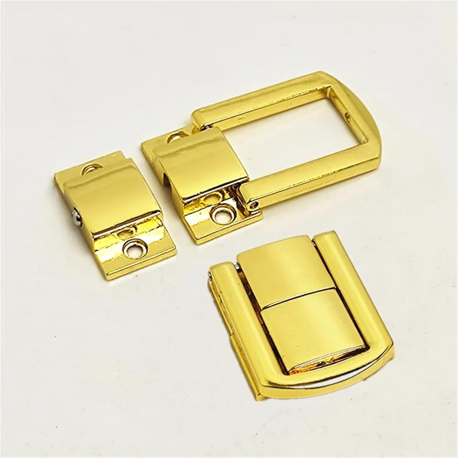 20pcs Decorative Latch Box Solid Hasp Toggle Buckle Lock Catch Small Wine Wooden Chest Hardware(Small Bronze)