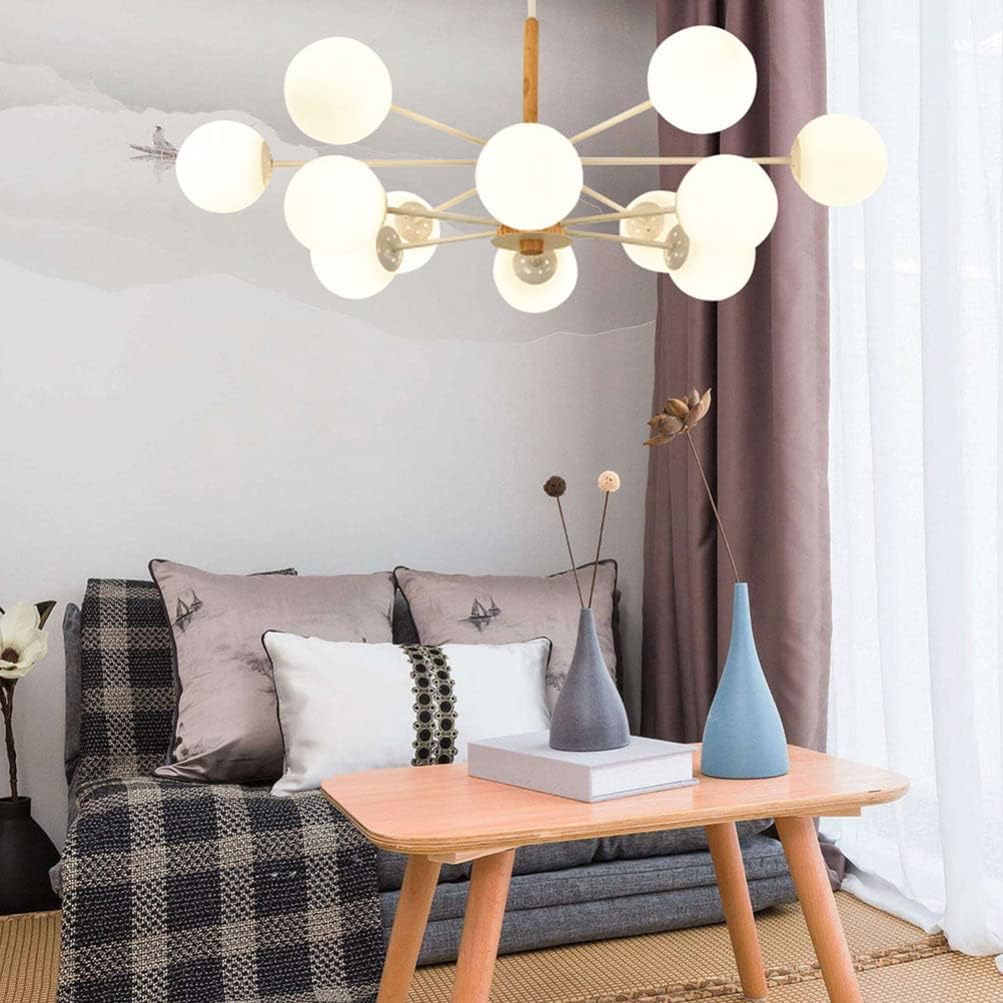 LALAFINA Creative G9 Ceiling Lamp Shade 4.72 Inch Glass Light Cover Pendant Shade for Bedroom Living Room Decorative Lighting Fixture Replacement