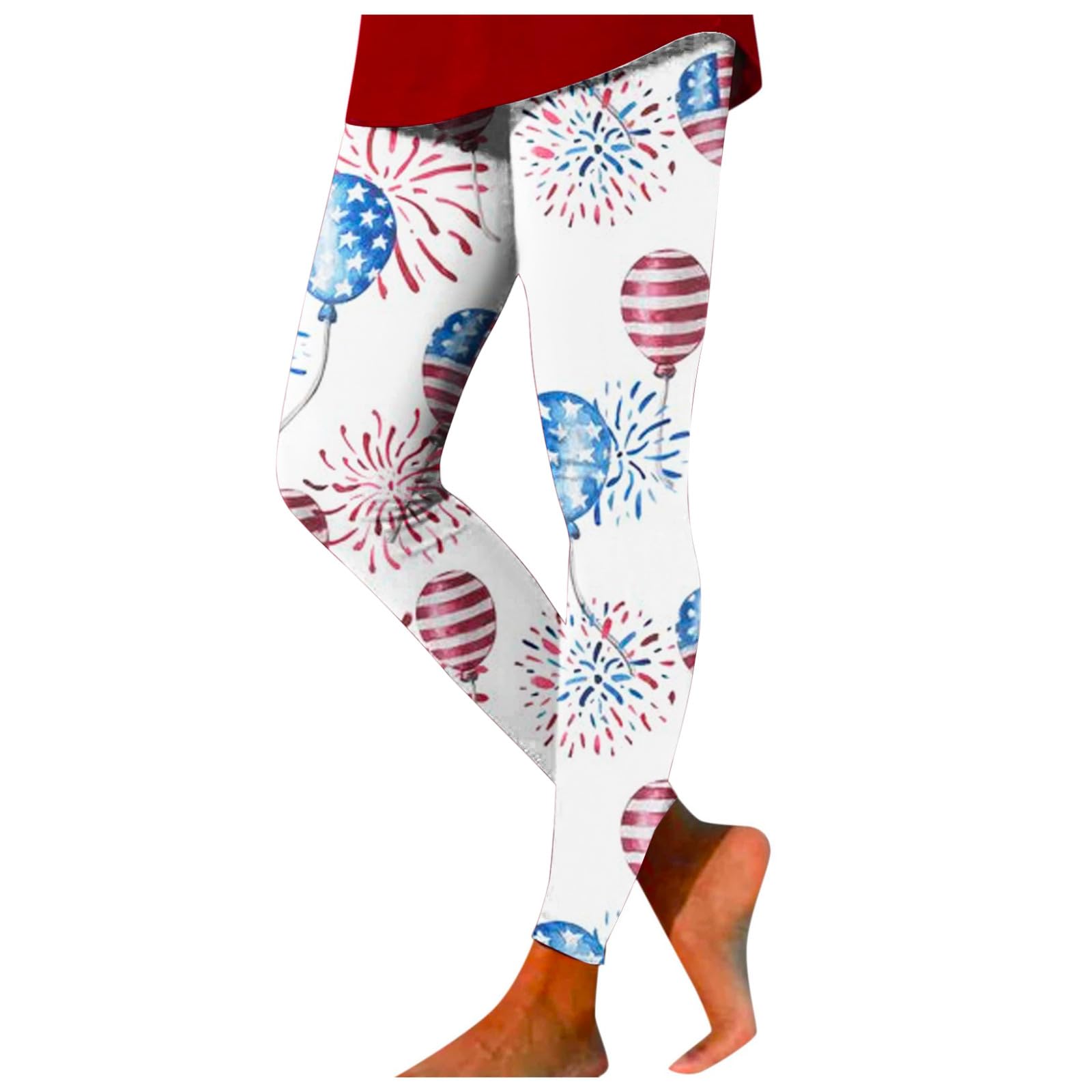 Women's Compression Pants Leggings Athletic Tights Plain Leggings 4th of July Leggings Activewear Trousers
