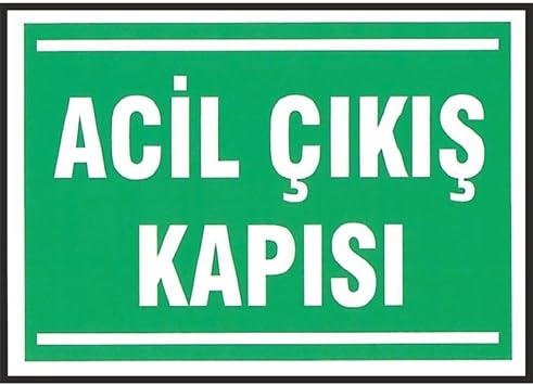 PVC Acil  k  Kap s  Levhas , Ye il, Kolay Montaj  kaz Tabelas