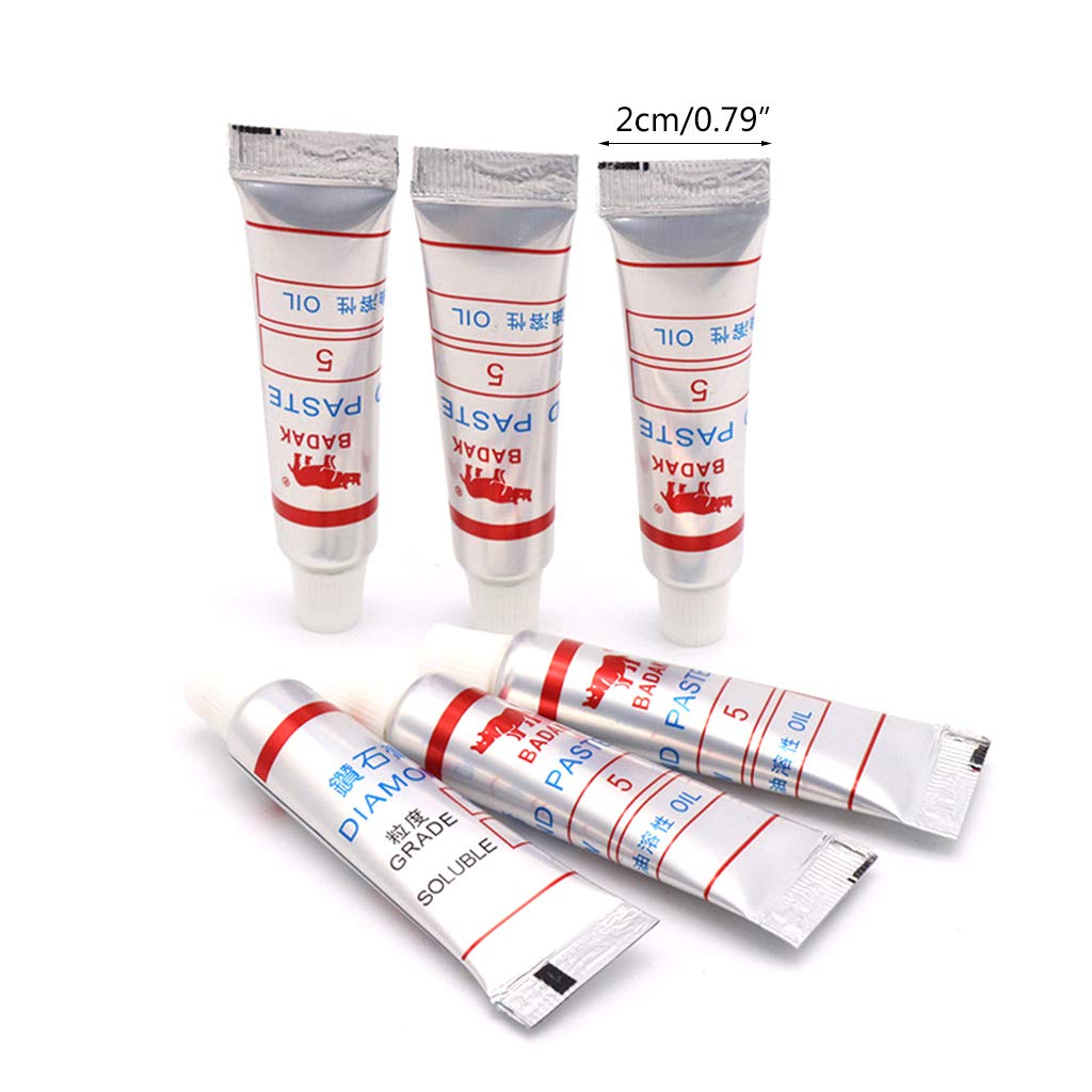SHOTAY 12 pièces Diamant Polissage pâte à roder composé seringues W0.5~40 microns Verre métal meulage Polissage Outils abrasifs