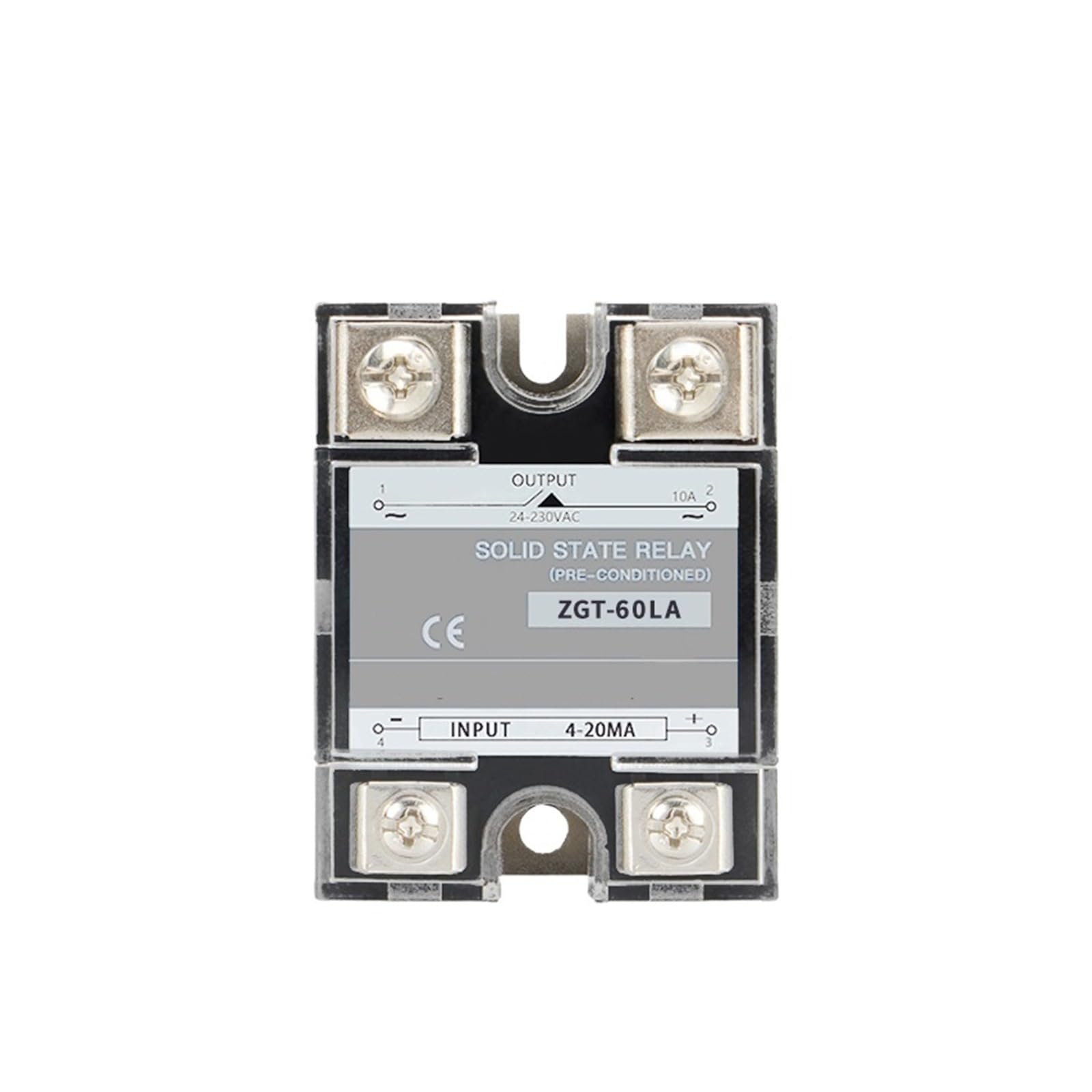 Relè Regolatore proporzionale lineare monofase 40A 60A LA Ingresso 0-10 V O 4-20 mA Regolatore di Tensione Relè a Stato Solido Stato Solido DD(60LA 4-20mA)