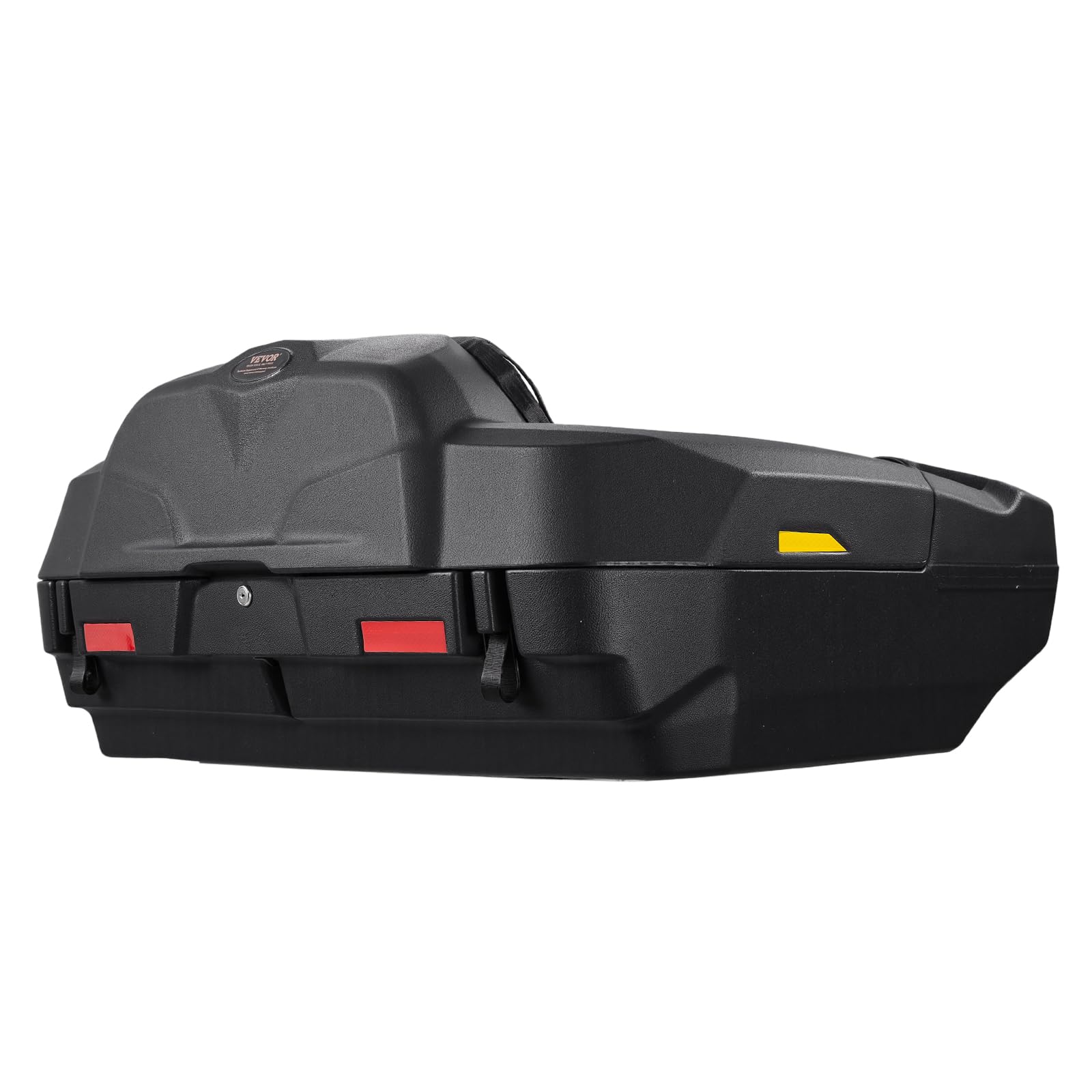 VEVOR Caja de Almacenamiento Trasera y Tumbona para ATV, 95 L, con Asiento y Respaldo, con Cerradura y LLDPE Impermeable, Compatible con Vehículos ATV, UTV y Can-Am, 1080 x 630 x 430 mm, Negro