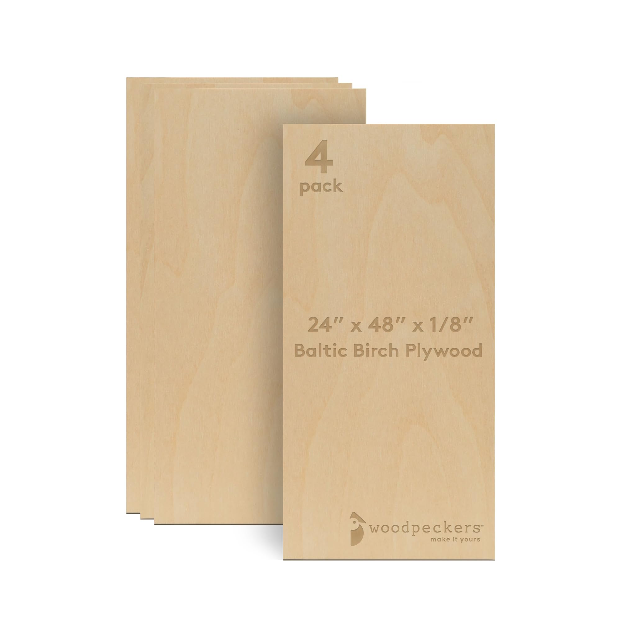 Woodpeckers Baltic Birch 24x48 1/8 in.
