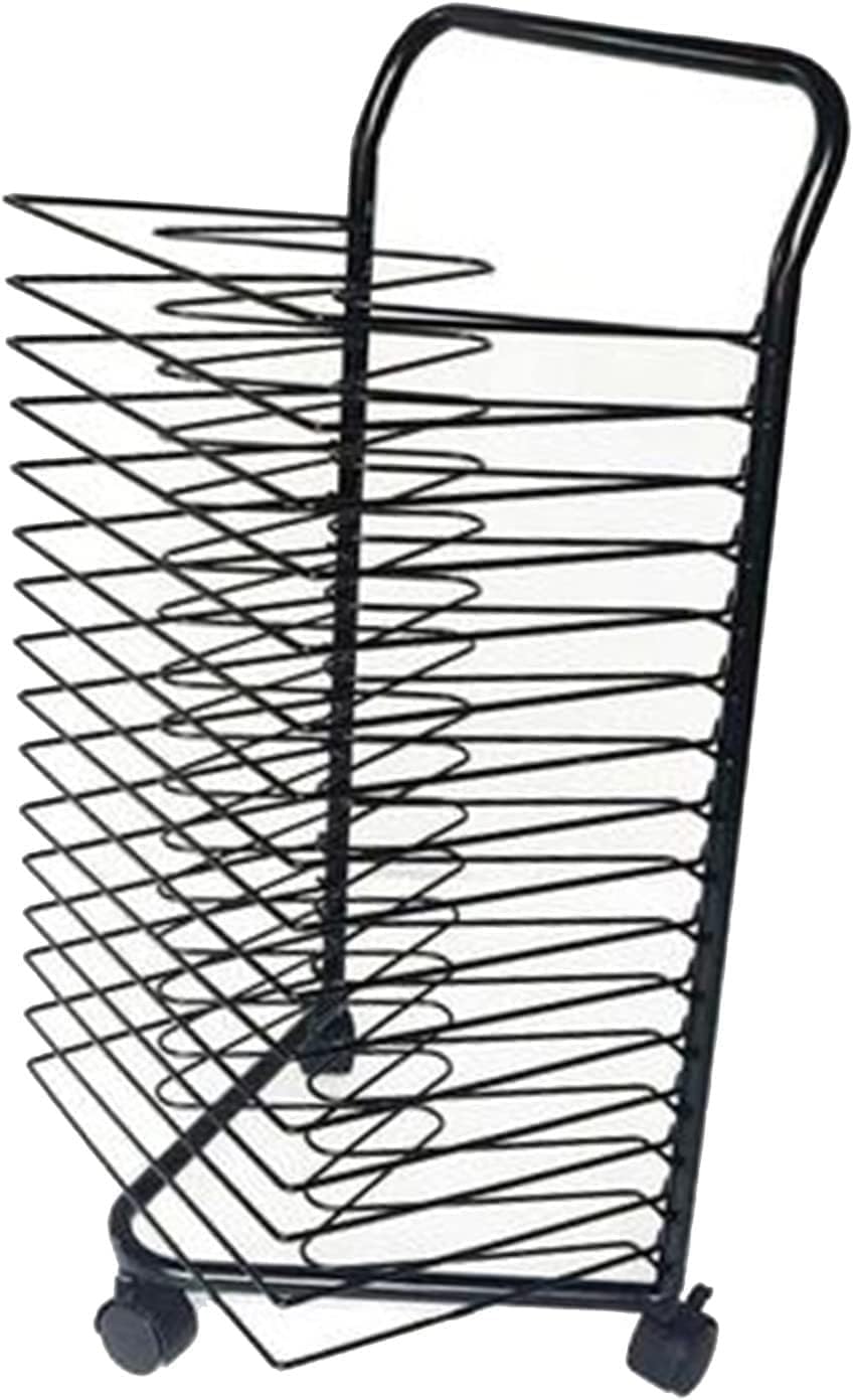 Aioneer Mobile Drying Rack, Space-Saving Drying Shelf, Classroom Art Drying Rack, for Works of Art Studios and Home Use
