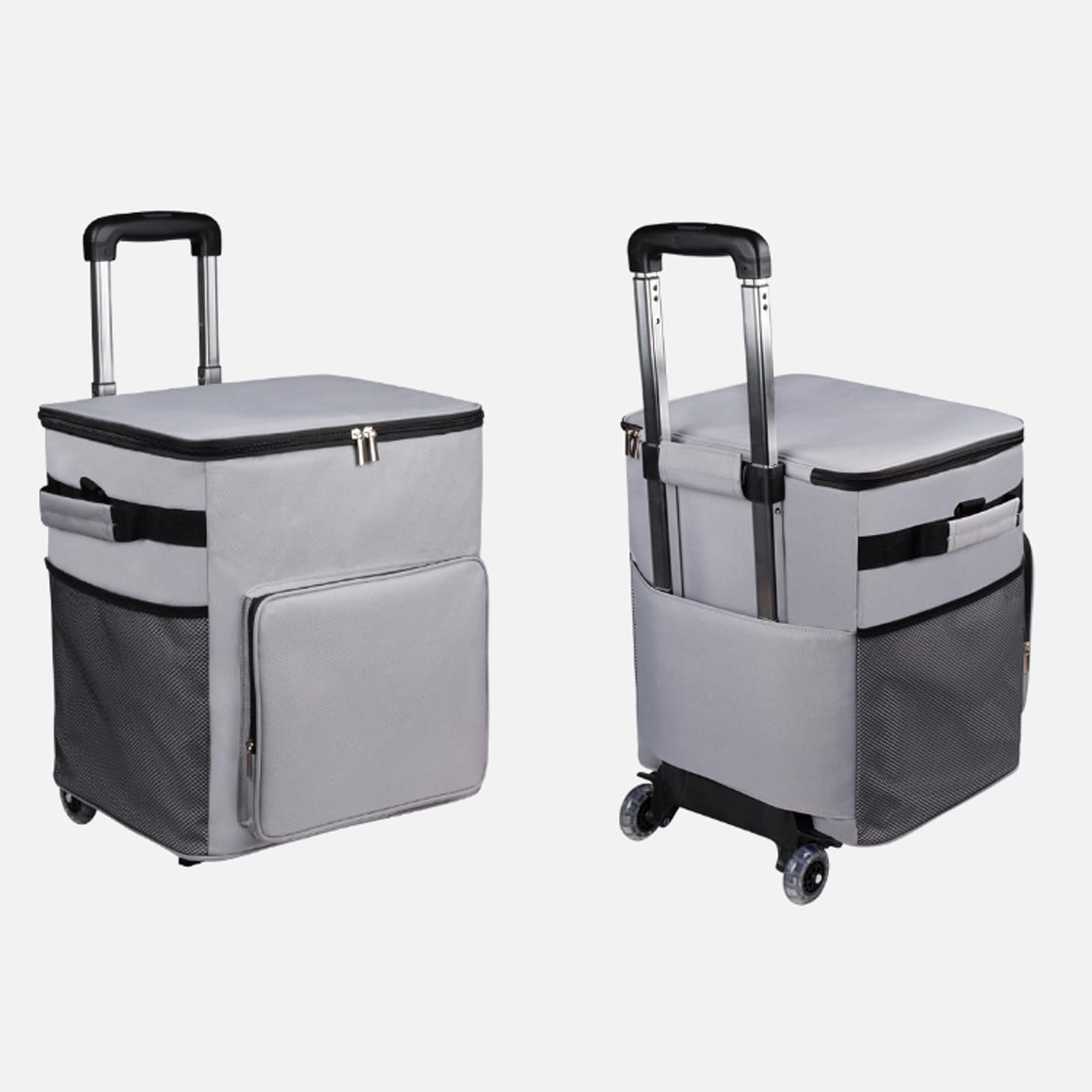 Frigo frigo con ruote, a parete morbida, trolley con manico, borsa termica ermetica da 35 l, per viaggi e picnic