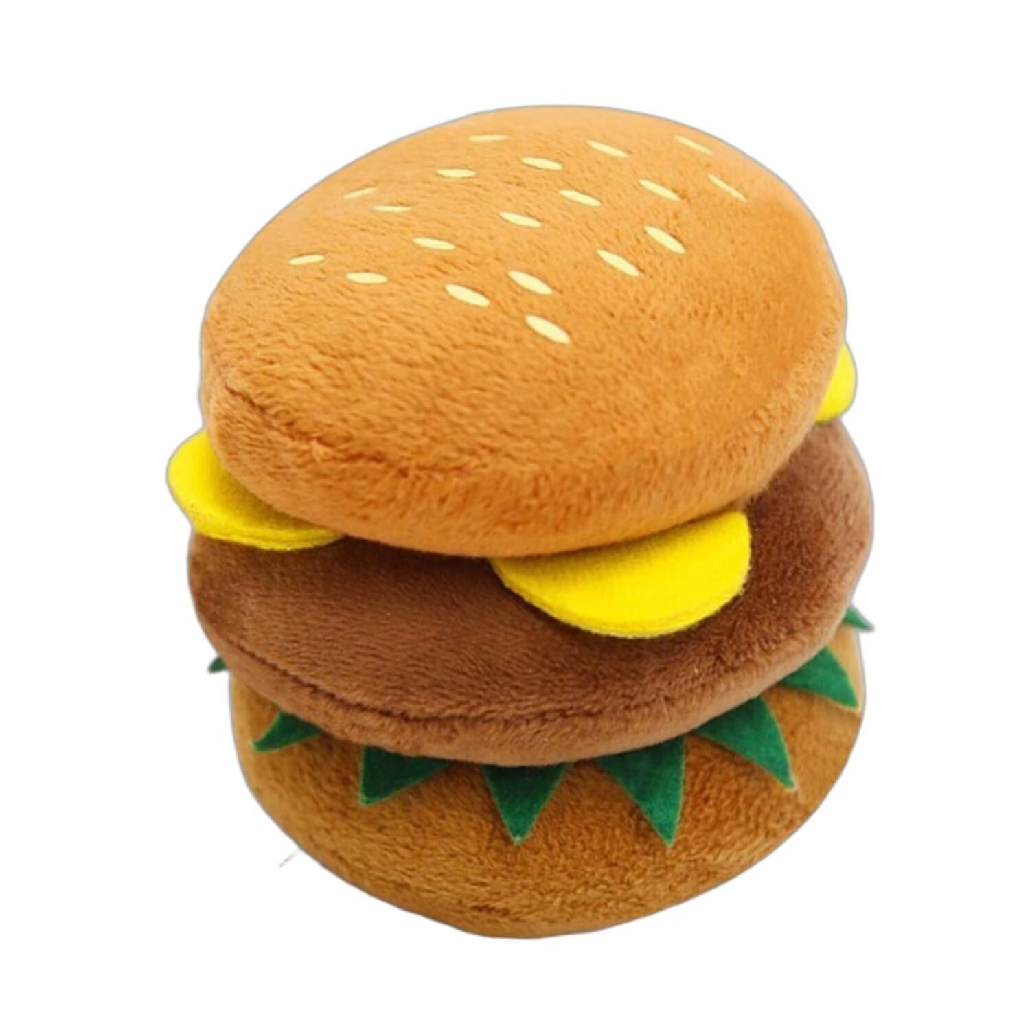 Squeaky Dog Toys, Plush Dog Toys, Dog Teddy Toys, Dog Teething Toys, Puppy Chew Toys for Small Medium Dogs | Burger