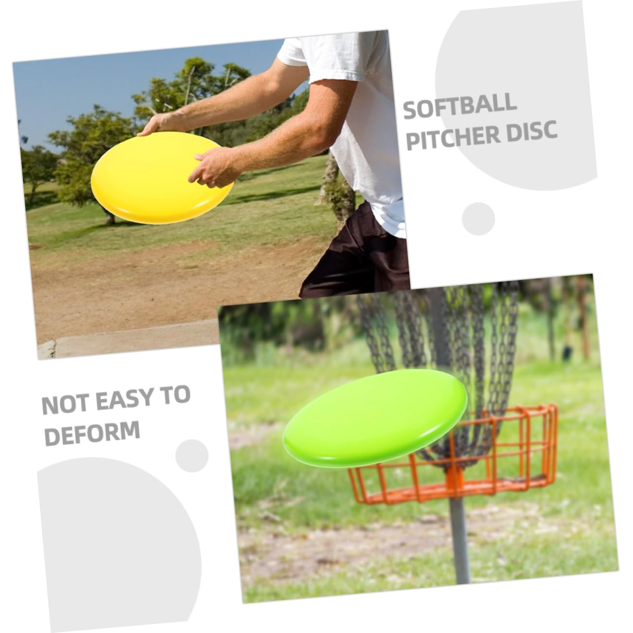 balacoo 6pcs Softball Pitching Discs Disc Golf Training for Pitchers Pitching Tool for Softball Training Improve Mechanics Endurance