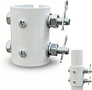 White Open-Slot Downrod Coupler for 1" Rods