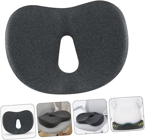 Miniatura 7 de Operitacx Almohadillas de asiento de automóvil, cojín de espuma para silla para aliviar el dolor de espalda, ciática, dolor de coxis, disco