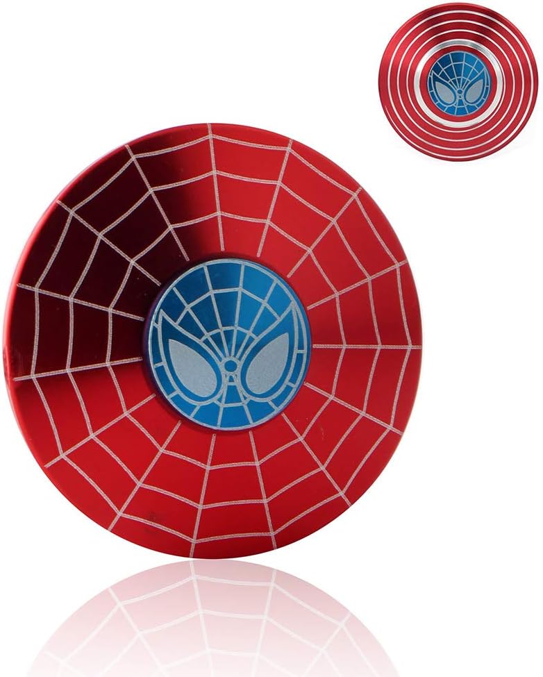 Spider Superhero Style Metal Spinner Man Premium Double Sided Hand Spinner Two Patterns Stress Relieve Toys for Kids and Adults