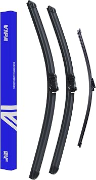 Vipa Car Parts Premium Wiper Blade Set | Fits VW PASSAT B6 Estate Nov 2005 to Dec 2011 | All-Weather Performance | Durable, Streak-Free Windshield Wipers | Easy Installation