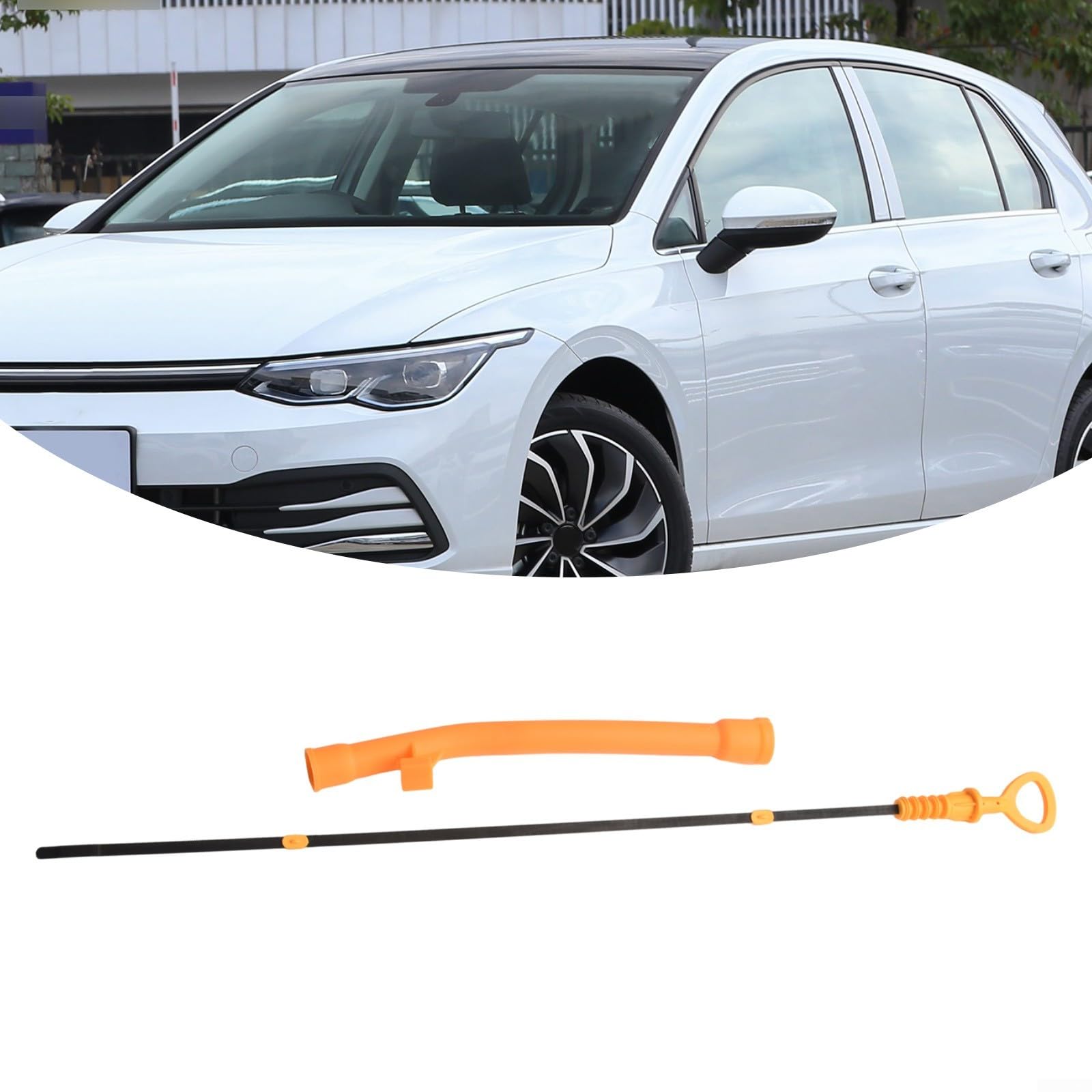 Ölmessstab und Trichterrohr für Golf MK4 1J1 Schrägheck 1.6 1.8 2.0 1998-2004 Variant 2.0 1999-2006 und für Golf MKV 1K1 1.6 2004-2008