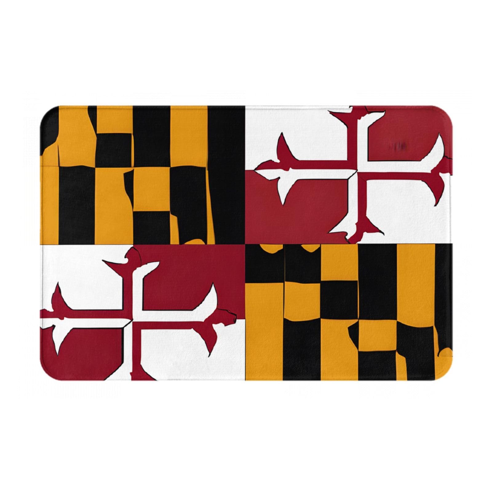 KDUBNJDS (Flag Of Maryland) Door Mat 23.6x15.7inch Welcome Mat,Front Door Mat,Outdoor Mats,Indoor Door Mat,Entryway Rugs Indoor,Floor Mats,Patio Rug,Bar Mat
