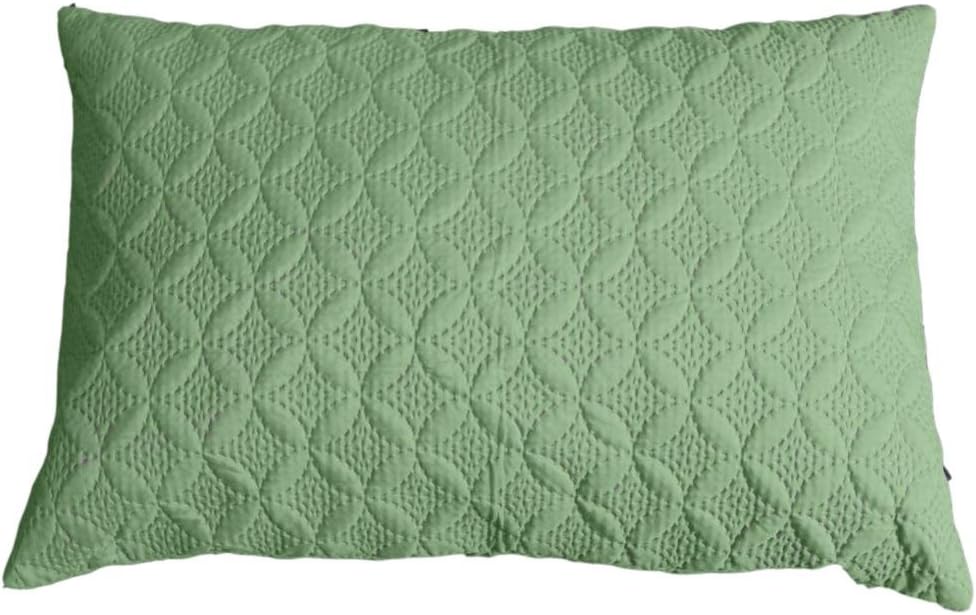 Homescapes Green 19 x 29 Inch Ultrasonic Quilted Filled