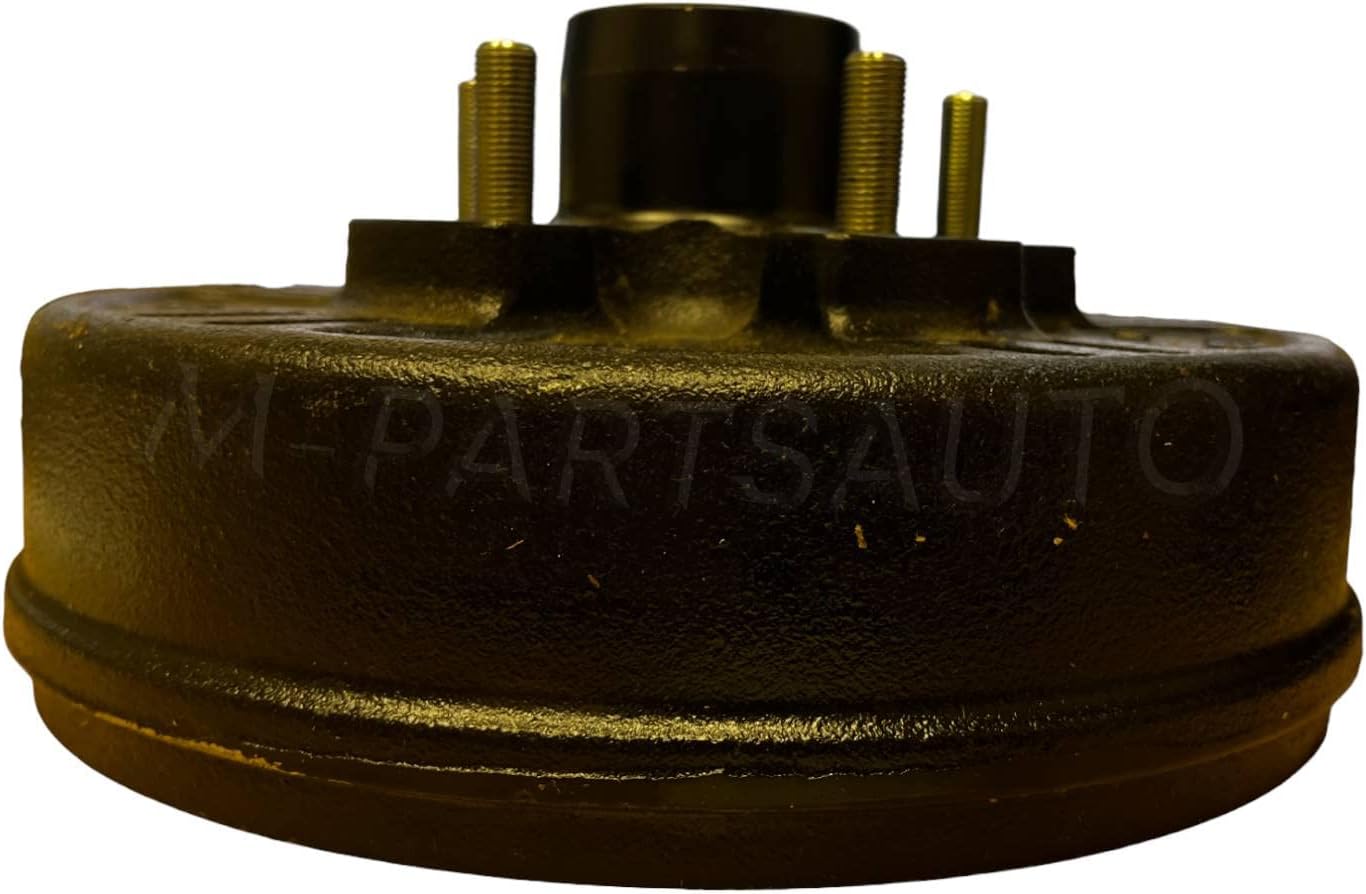 Trailer Brake Drums – 1 Pair 5 on 4.5 Brake Drums for Trailer Axle 3500 lb -Trailer Hub Kit, Trailer Brake Assembly 10, Trailer Hub Kit 5 Bolt, Dexter Hub Kit Replacement, 99-545KIT-2