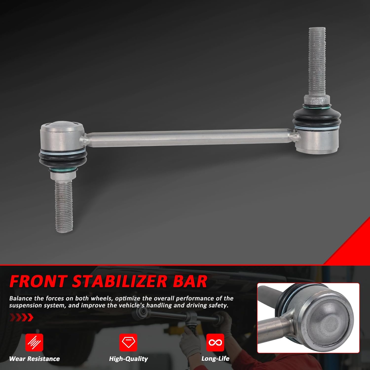 Front Suspension Stabilizer Sway Bar Bushing Replacement for Mercedes Benz GL320 GL350 GL450 GL550 ML320 ML350 ML450 ML500 ML550 ML63 AMG R320 R350 Replacement Numbers# 1643231185,1643202132