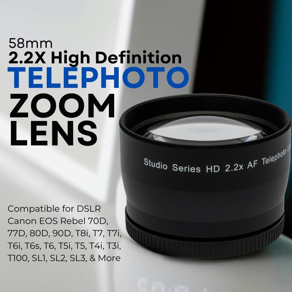 Canon Lenses Telephoto 58mm Wide Angle (w/Macro) High