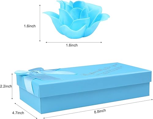 Miniatura 3 de Juego de 18 piezas de jabón de baño perfumado floral con pétalos de rosas, aceite esencial para plantas, el mejor regalo para mujeres, niñas, mamá,