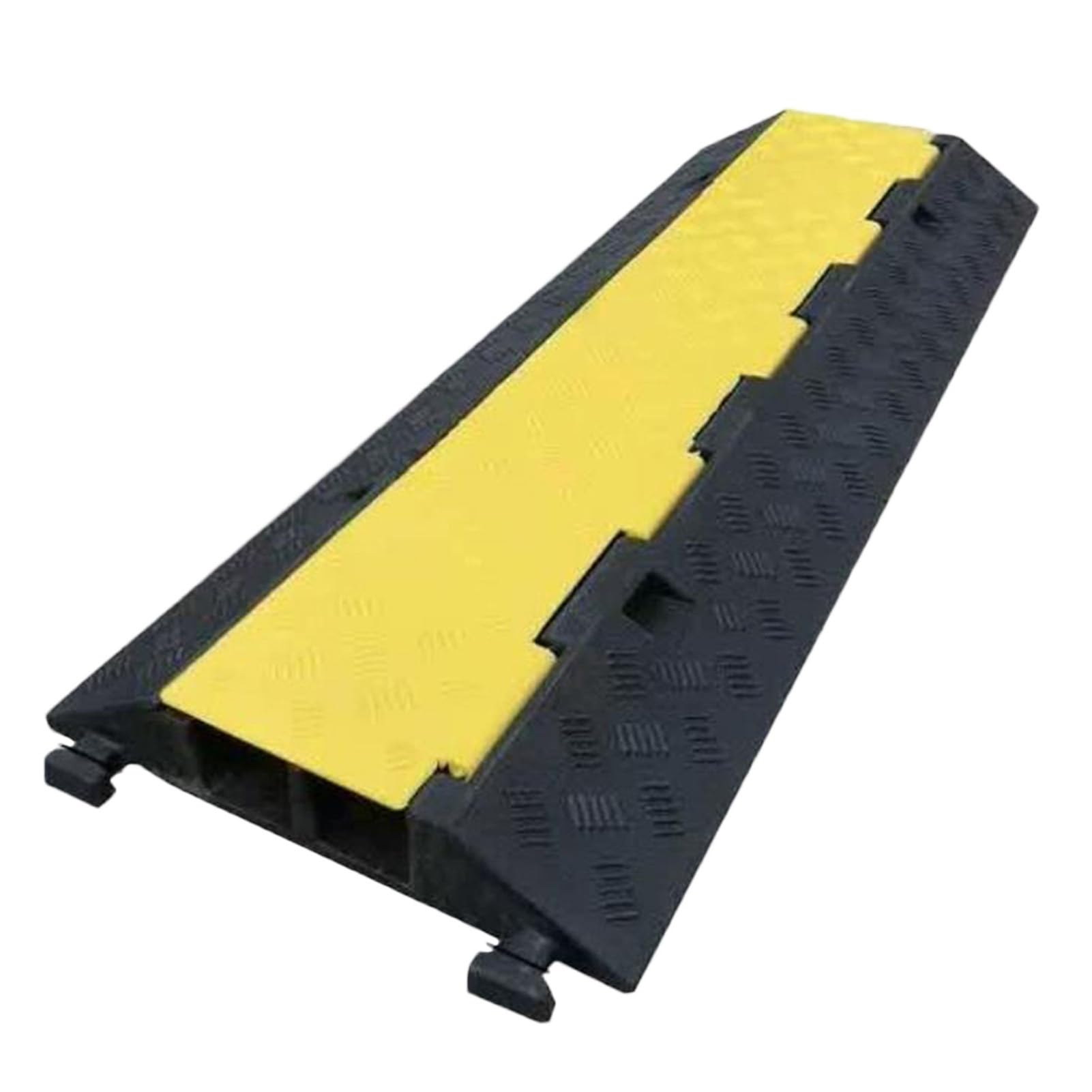 ZHANGGL Rubber Speed Bump,2 Channel Rubber Speed Bumps Humps,For Asphalt Concrete Gravel Driveway Indoor Outdoor，1000X350Mm