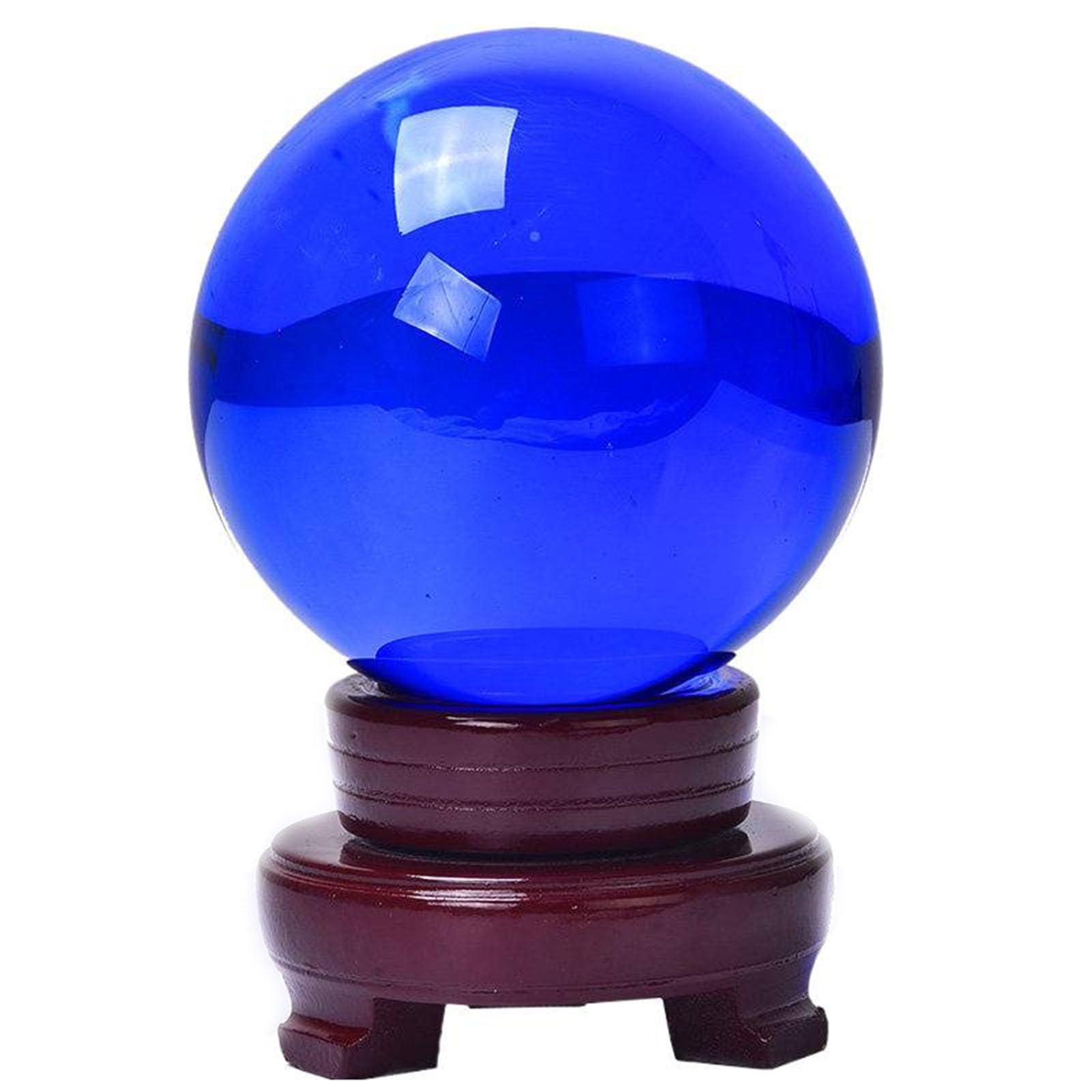 Transparente Blaue Kristallkugel-Ornament Yoga & Spiritualität