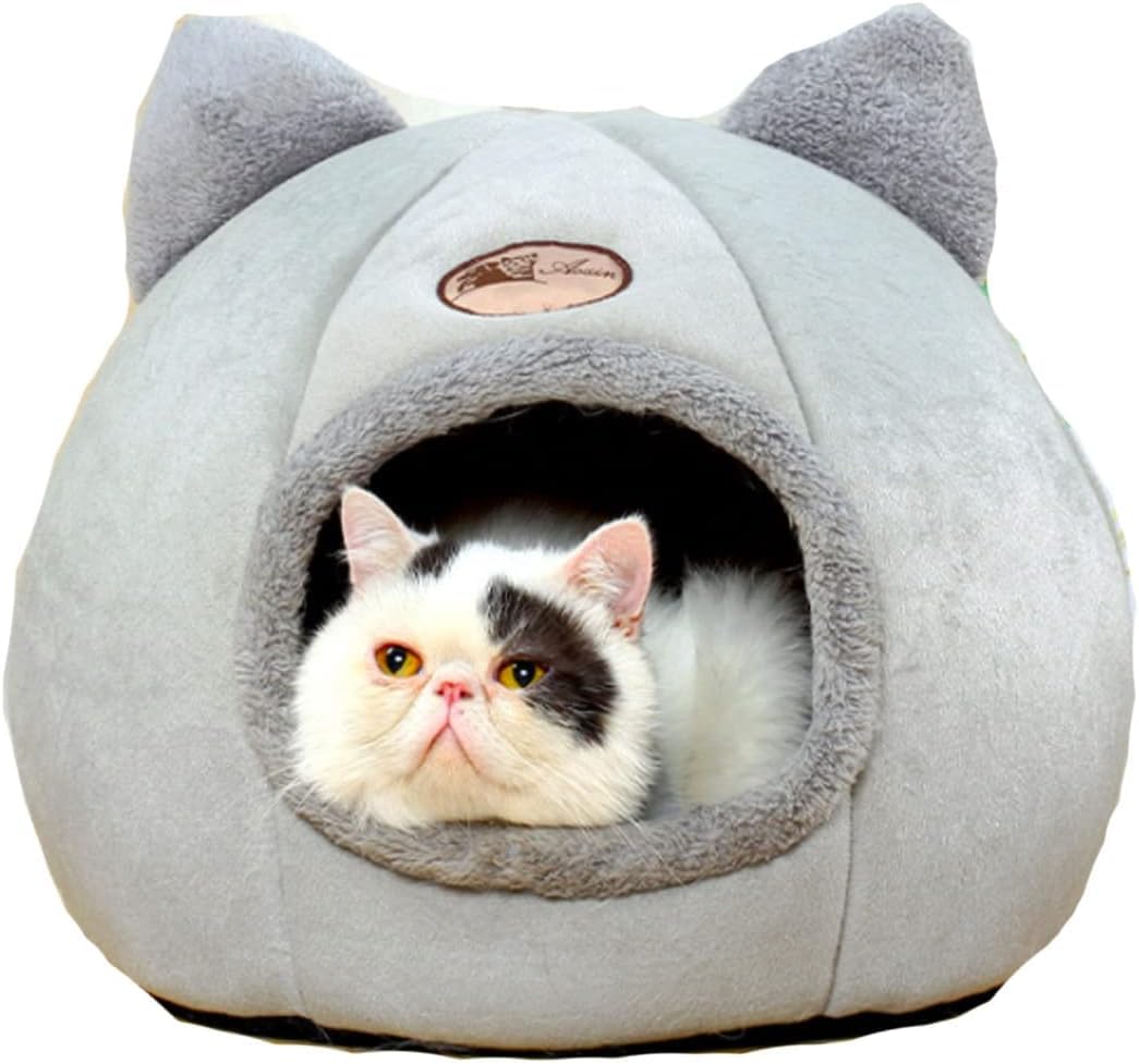 RELEMTRA Deep Sleep Comfort in Winter Cat Bed Little Mat Basket for Cats House Products Pets Tent Cozy Cave Beds Indoor Cat Dog House (B0D56QZHVP) Amazon Price History, Amazon Price Tracker
