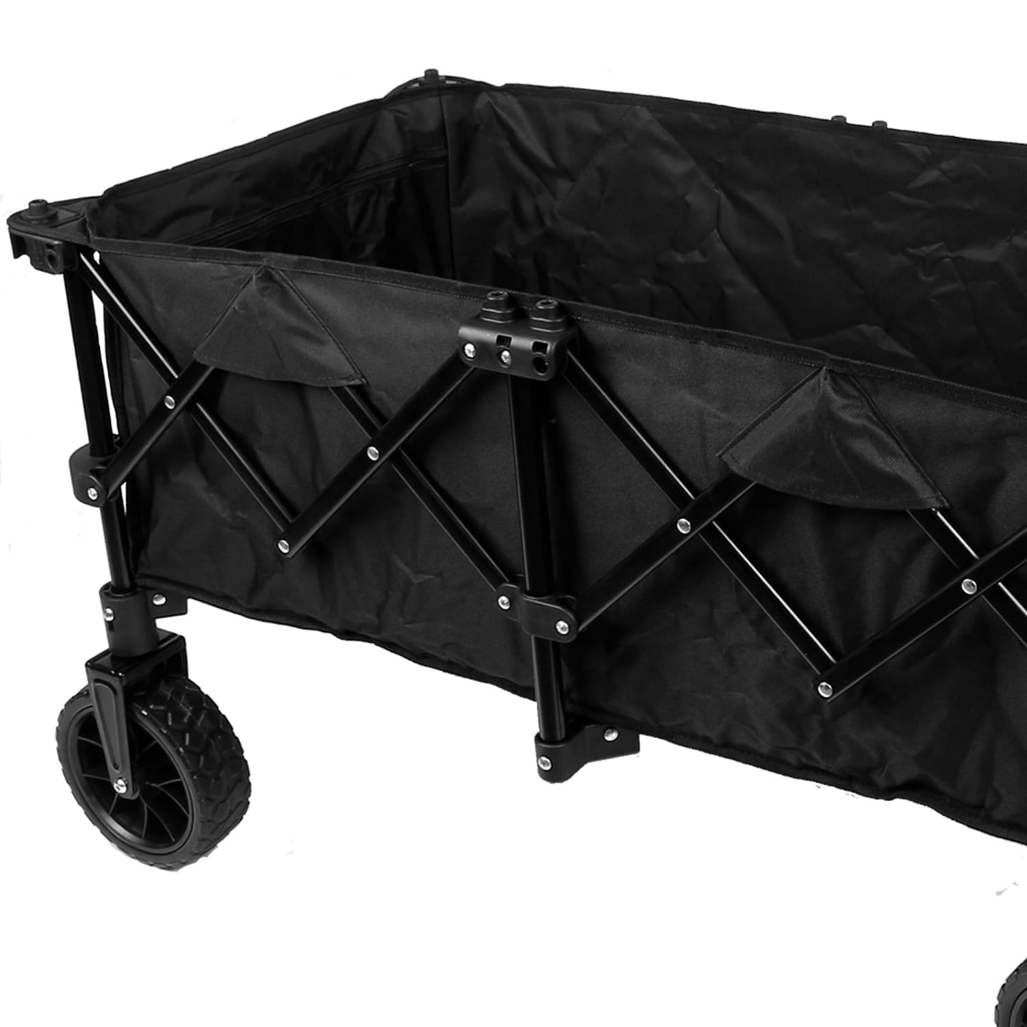 Mach1 Chariot à Bras Pliable Noir Chariot de Transport Peu encombrant Chariot à Bras très Grande capacité de Charge 120 kg