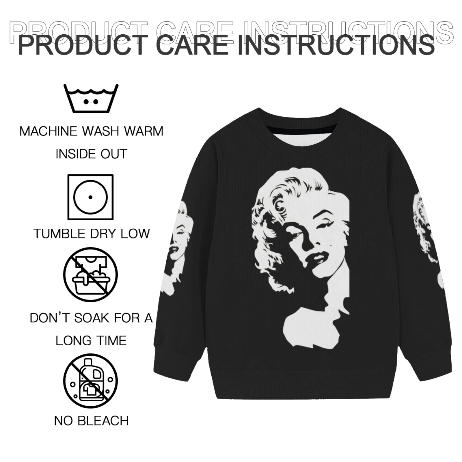 Amazon.co.jp: セーター マリリン モンロー ニット キッズ キッズ服