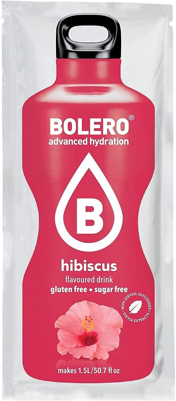 BOLERO – Elderflower Flavored, Sugar Free and Low Calorie Powdered Drink Mix, Makes 16oz for Strong Flavor or 32oz for Mild Flavor, 36 Small Sachet Singles-To-Go - Europe's Favorite Drink Mix