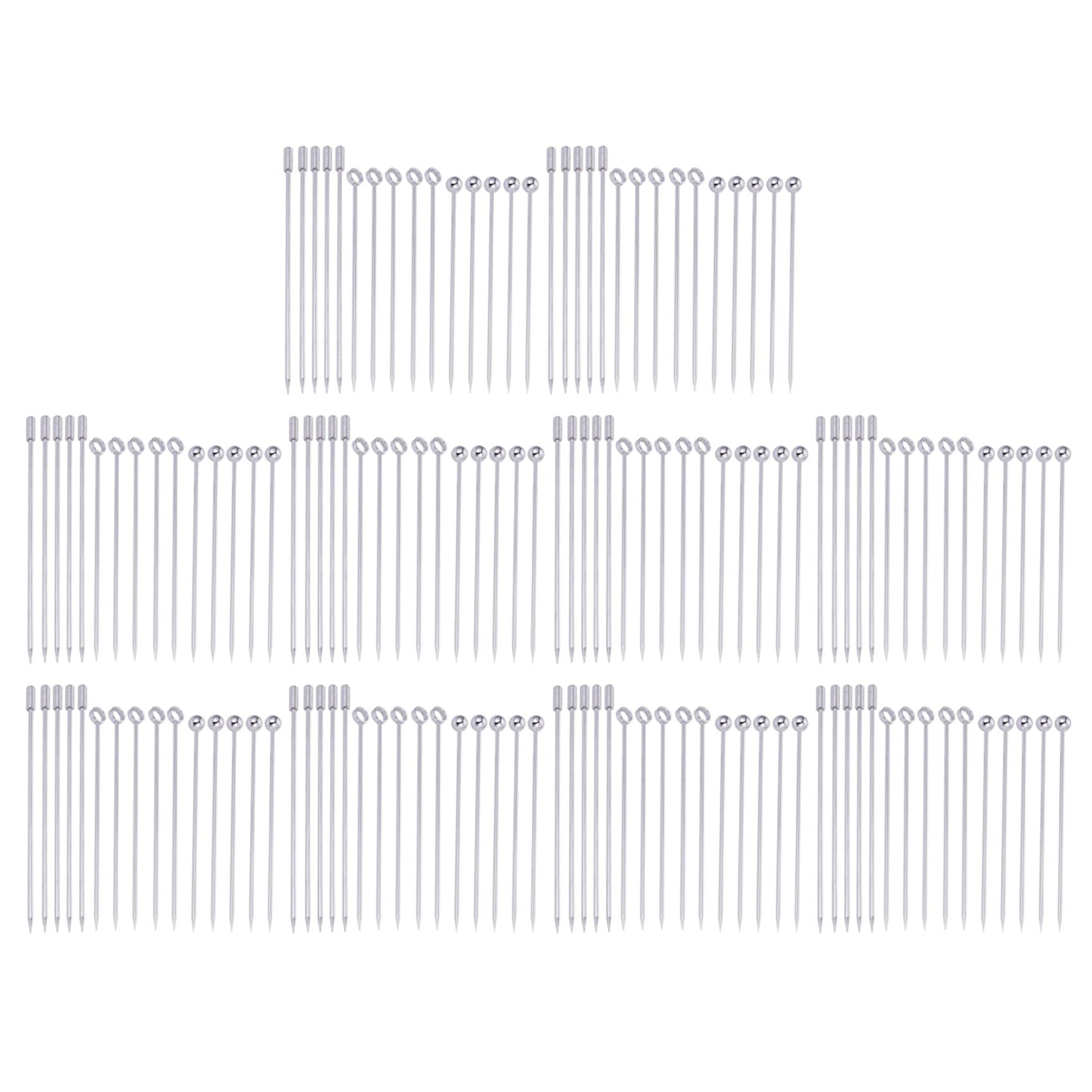 Hndhbfgrt Stainless Steel Cocktail Picks Picks Set (Pack of 150)