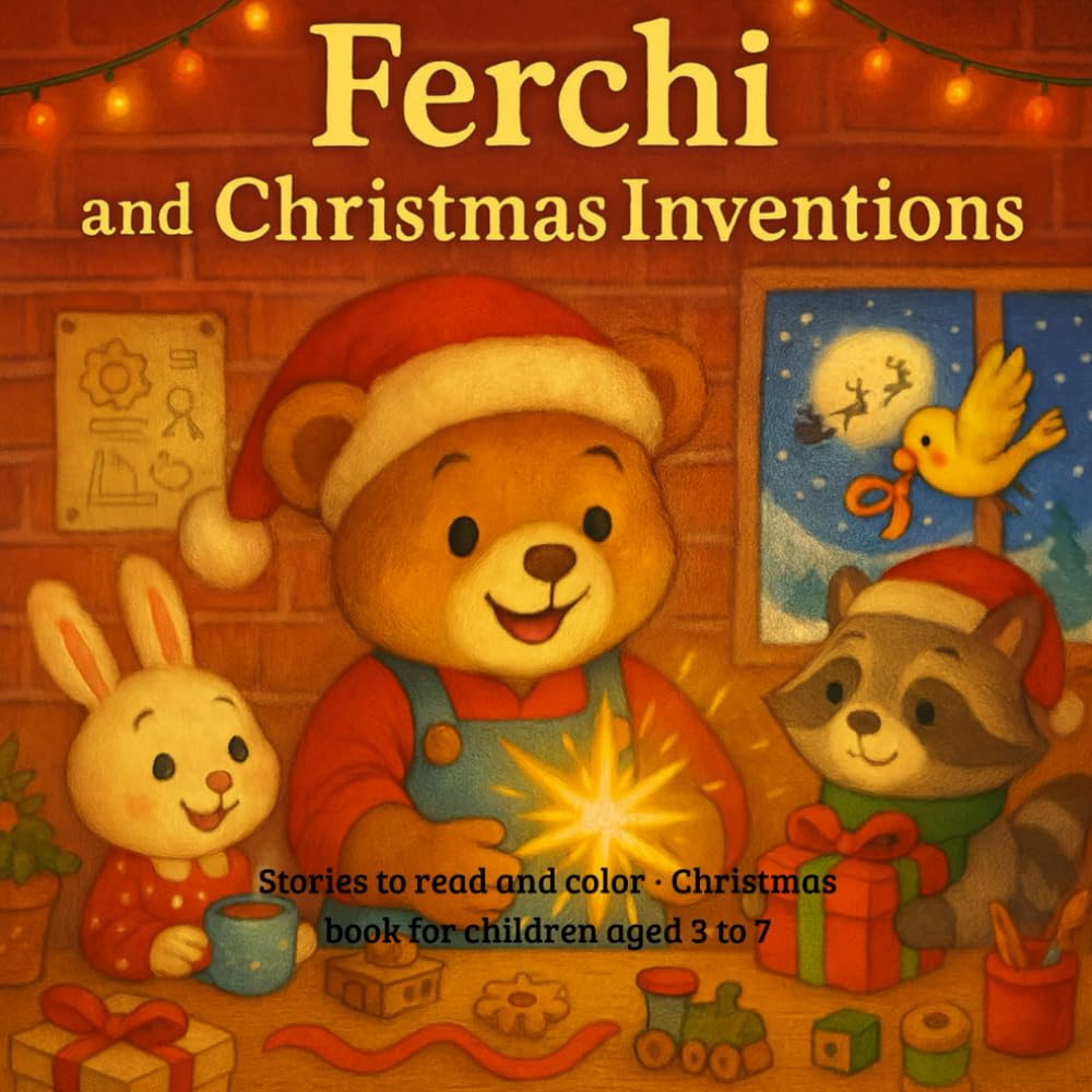 Ferchi and Christmas Inventions: Stories to read and color. Christmas book for children aged 3 to 7