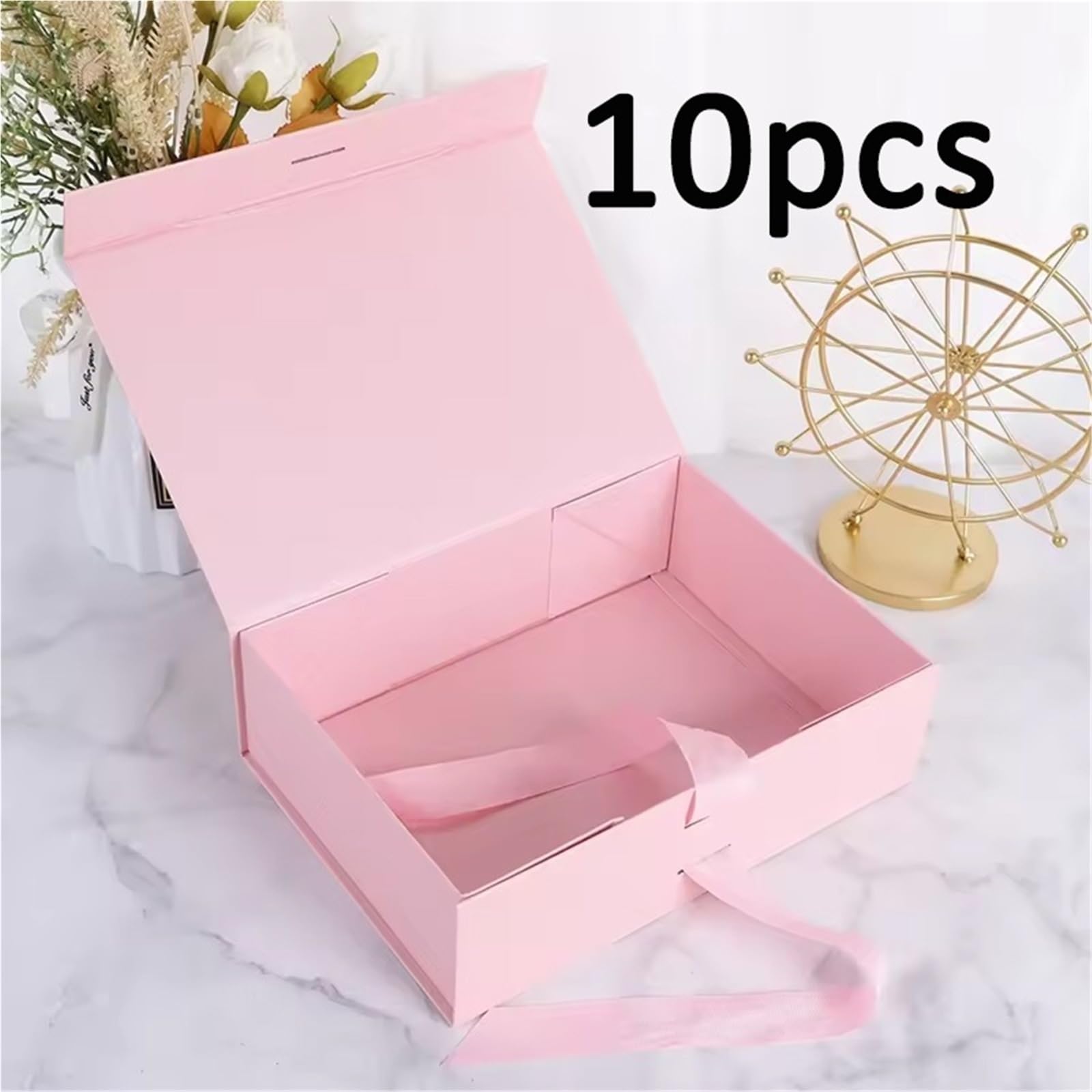 Scatola Regalo Scatole regalo da 10 pezzi | Scatole for pacchetti regalo con nastro for il confezionamento di regali(10 pieces-3)