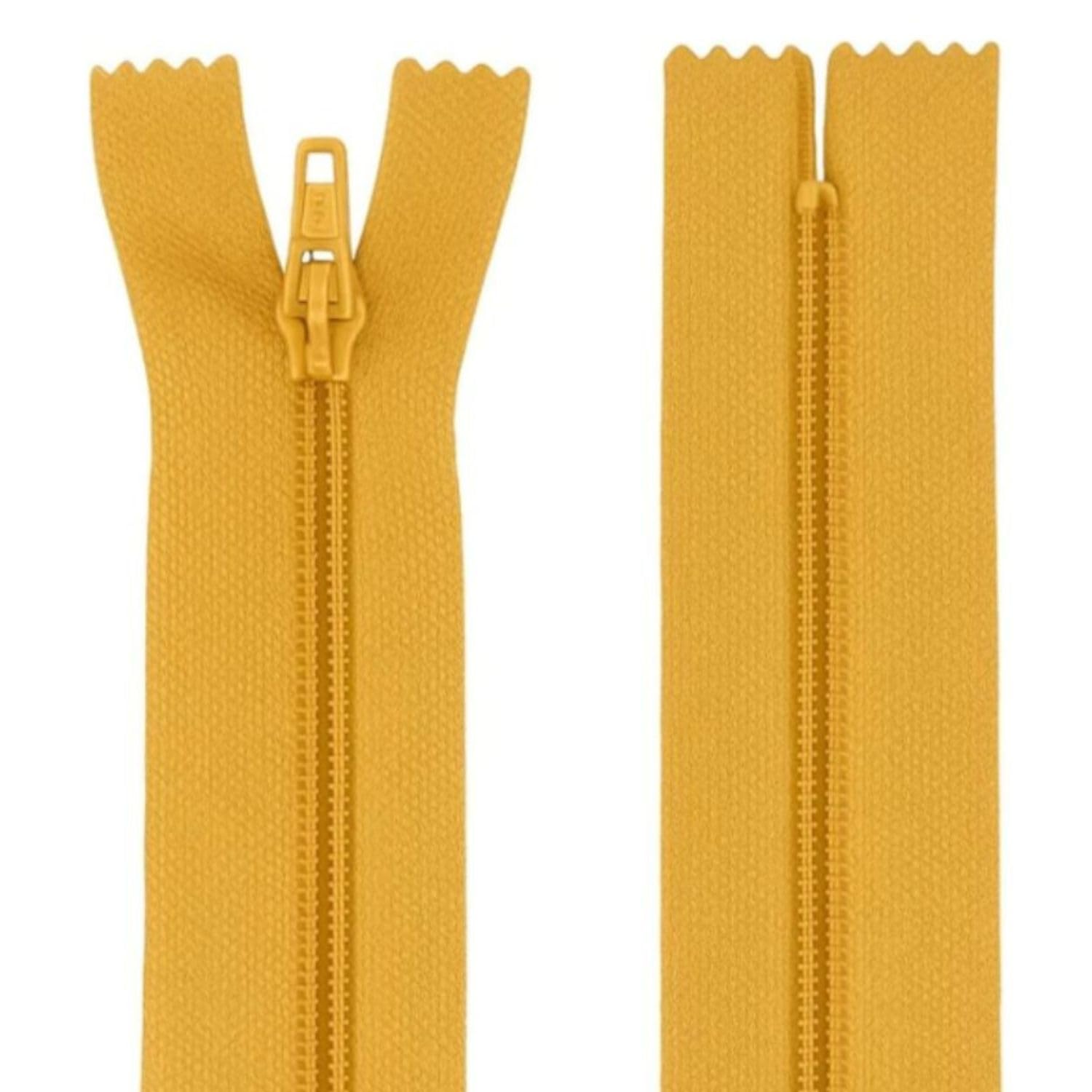 12" (30.5cm) Gold Zip - Closed-End - Dressmaking, Sewing & Craft