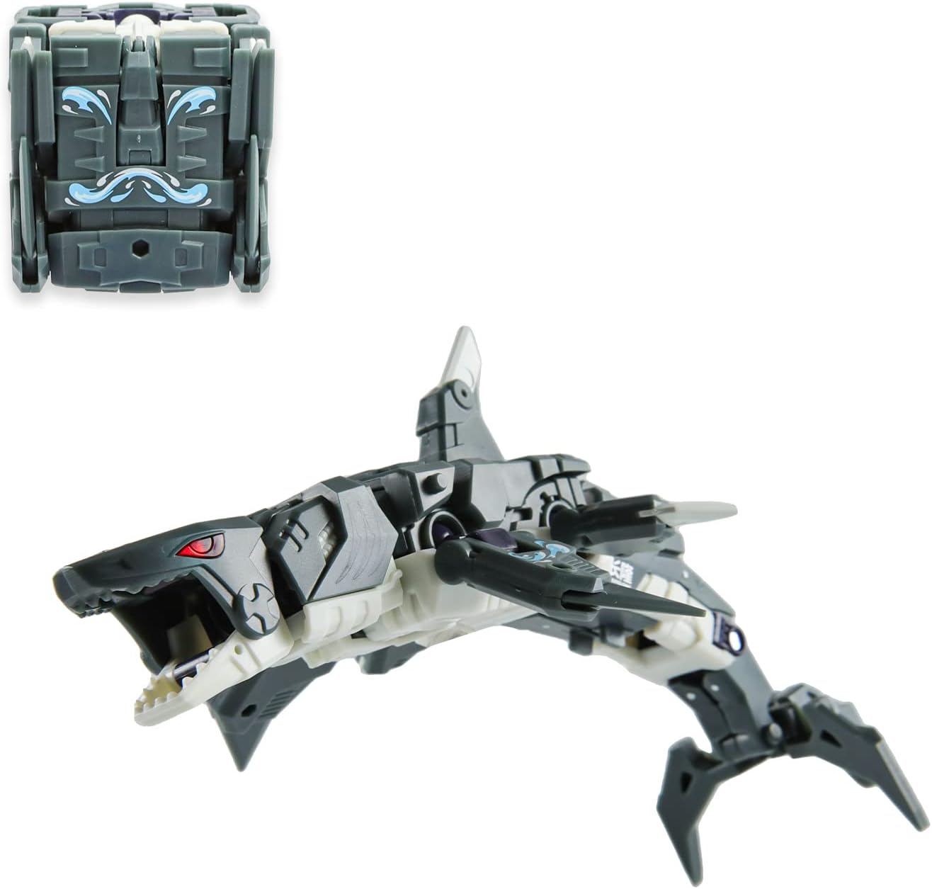 52TOYS Beastbox BB-17CL Tiger Shark Deformation Toy, Collectible Action Figure, Converting Boy Toys for Party Birthday Gifts, Ages 15 and Up, Black