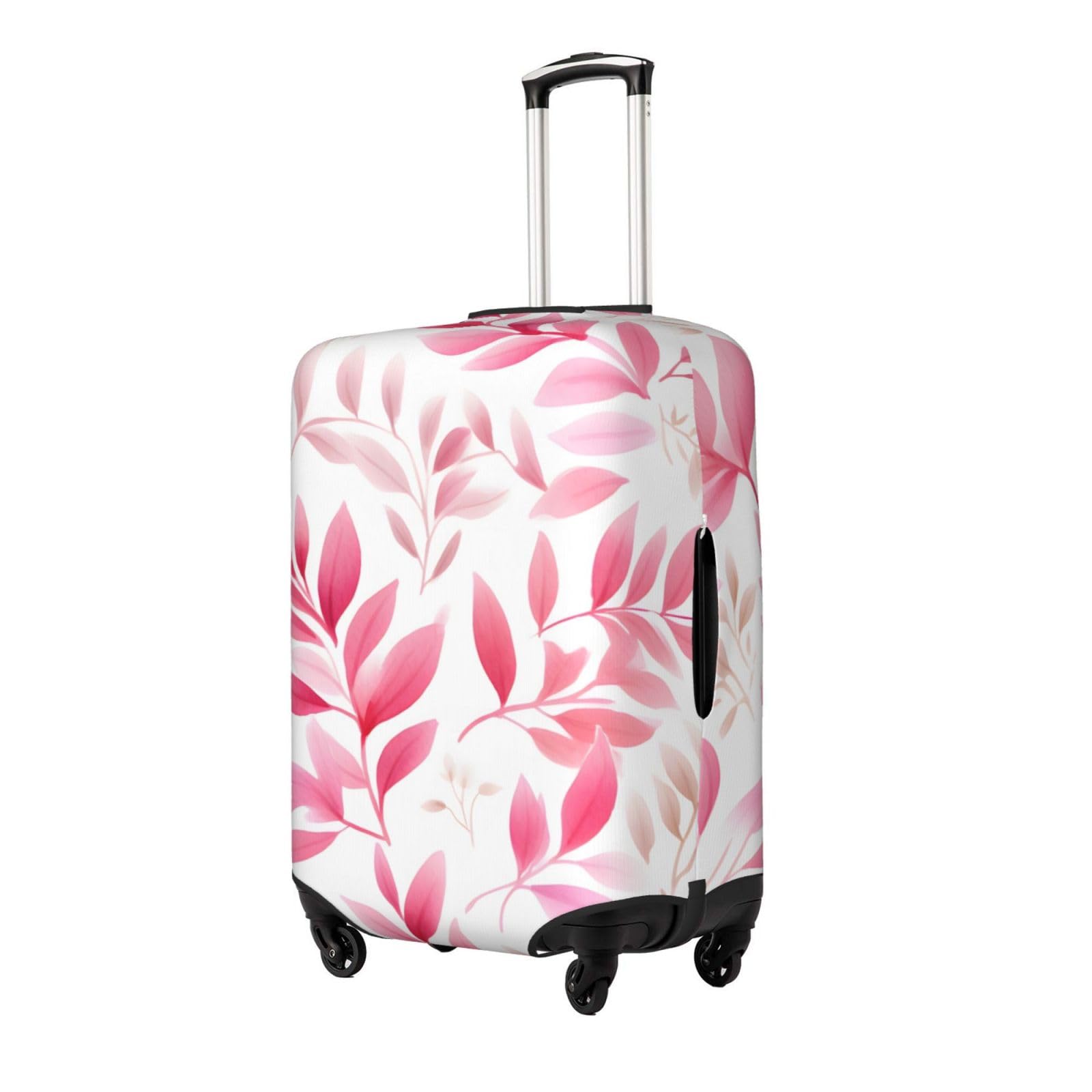 Funda para Equipaje, Funda Protectora for Maletas con diseño de Hojas Rosas de 18 a 32 Pulgadas(XL)