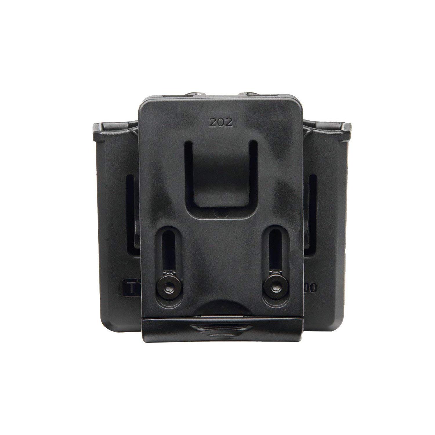 efluky Magazin Holster Magazintasche Pistole Passt für Walther P99/Sig Sauer p226/Glock 17 19/CZ p-09/Beretta/H&K/Browning/Ruger/Steyr/S&W/Taurus, Belt 60°