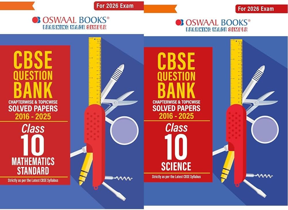 CBSE Question Bank Class 10 Set of 2 Books Maths Standard & Science Chapterwise & Topicwise Solved Papers For 2026 Board Exams
