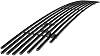 APS Premium Stainless Steel SS Black Billet Grille Grill Insert Compatible with Ford F-150 1999 2000 2001 2002 2003 Lightning Lower Bumper N19-H48358F