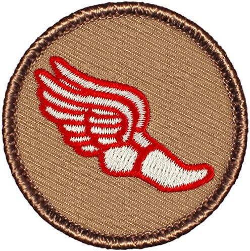 Mercury Winged Foot Patrol Patch - 2 Diameter Round Embroidered Patch (Sew-on)