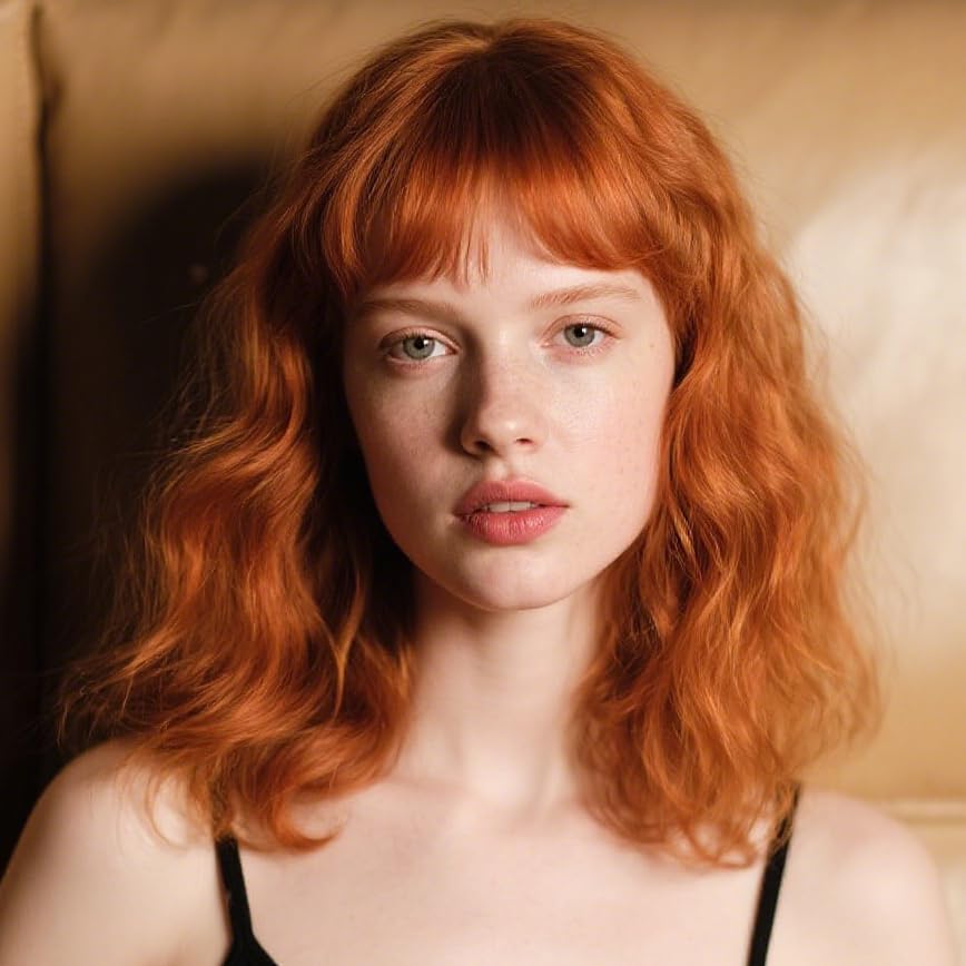 Orange Wig for Women 16 Inch Short Bob Curly Wig Synthetic Material, Ideal for Dramas, Stage Plays Role playing and Colorful Performance Costumes - Image 6