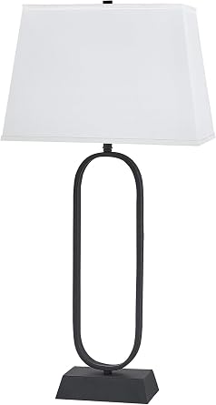 Evert Table Lamp Modern Luxury Lamp with Fabric Shade and Metal Base, Whimsical Accent Lighting for Living Room or Bedroom