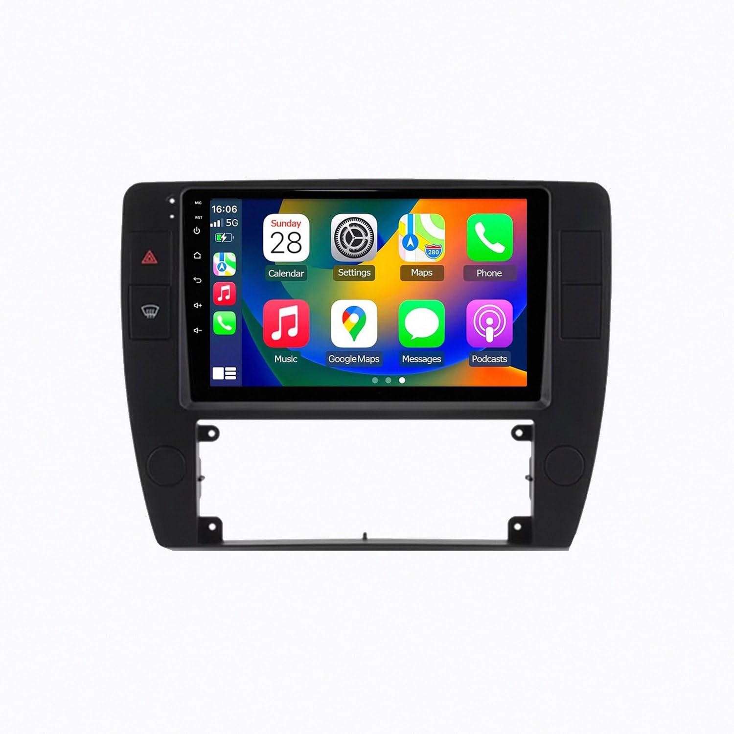 Radio de coche 2 DIN para VW Passat B5 con Carplay y Android Auto 8