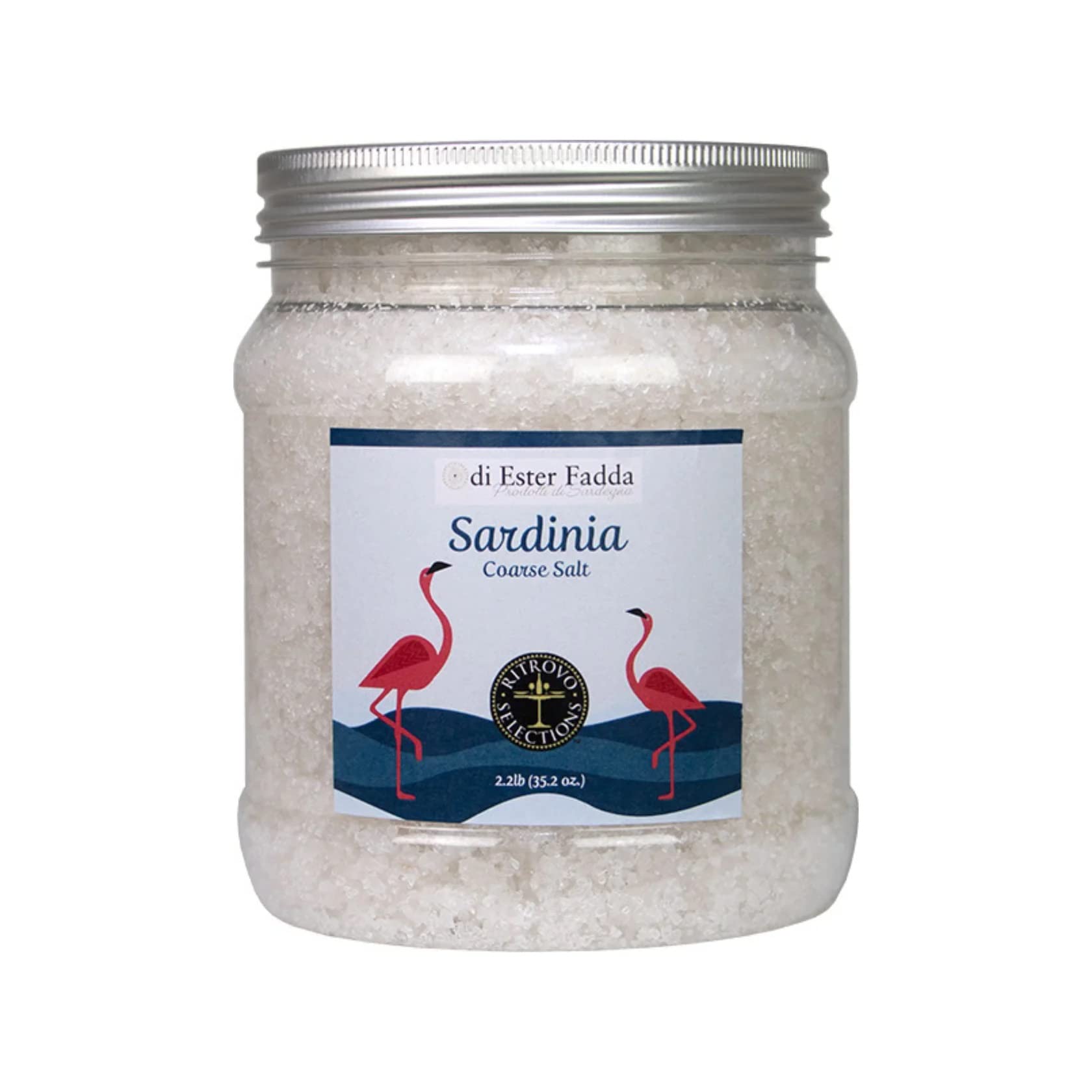 RITROVO SELECTIONSSardinia Coarse Sea Salt - 2.2lbs (35.2 oz.) Big Jar