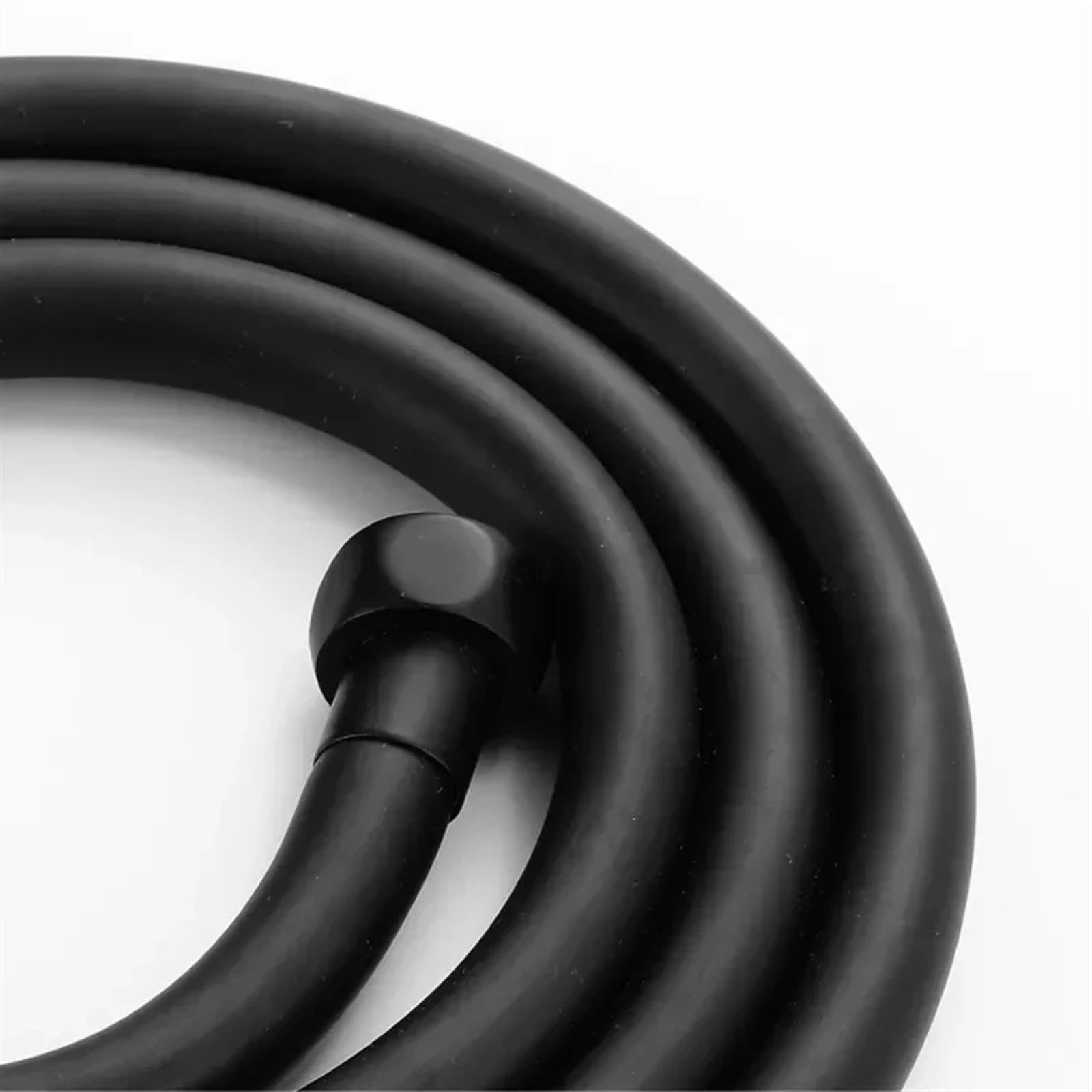 Manguera de ducha flexible con muelle Manguera de ducha negra, montaje de baño, tubo de baño suave de PVC, tubería de agua de 1,5 metros(Silver)