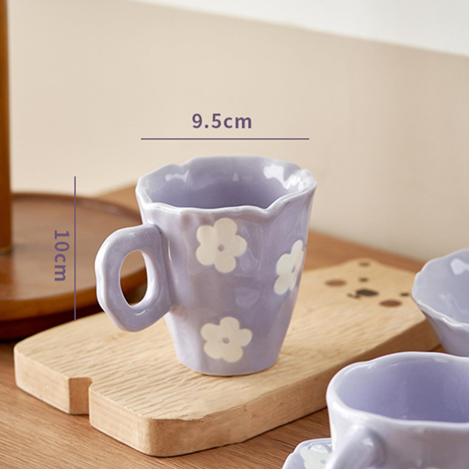Soulnioi Ceramic Coffee Mug, Cute Cappuccino Cup with Handle - Image 2